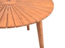 Vorschaubild Garden Pleasure Gartenmöbel Set FREMONT / VISALIA, Tisch Ø 110 + 4 Sessel, Akazie / Polyrattan Muskatnuss / Kissen 100 % Polyester Taupe