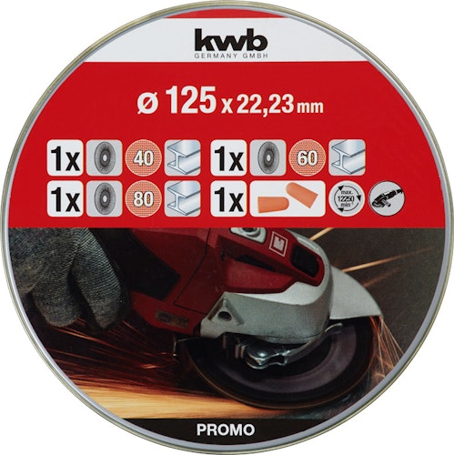 kwb 3 Schleifmop 125 Dose 712062