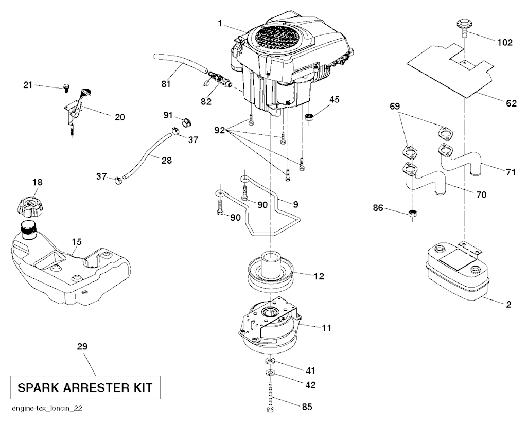 Explosionszeichnung Ersatzteile