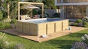 Vorschaubild Weka Massivholzpool Siargao Gr. 2 - 45 mm - 416 x 551 cm inkl. gratis Abdeckplane im Wert von 279,99€