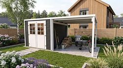 Weka Gartenhaus Lugo mit Doppeltür - 19 mm