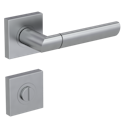 Vorschaubild Griffwerk Türgriff MONICA QUATTRO Schraubrosette- Perla Silbermatt