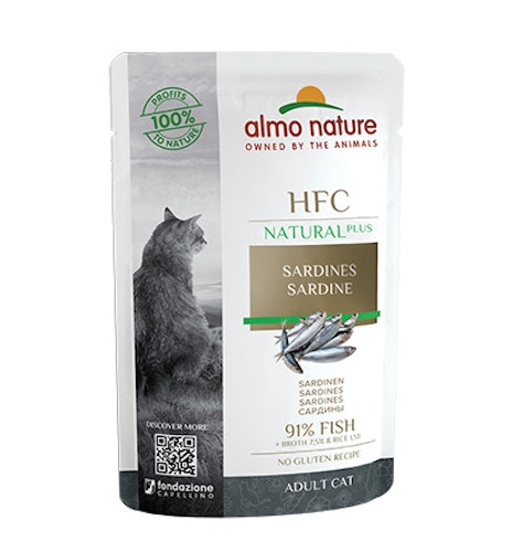 Almo Nature HFC Natural Plus 55g Beutel Katzennassfutter