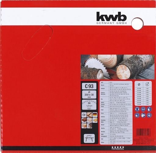 kwb Bk-Sägebl. CV Ø 250 x 30  Z56 589322