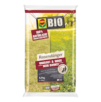 COMPO BIO Rasendünger Unkraut & Moos Nein Danke! 5,5 kg für 110 m²