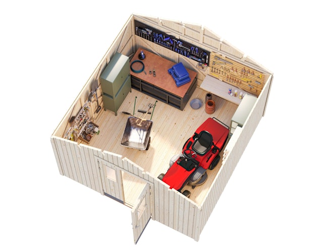 Palmako Gerätehaus Lucas 12,1 m² - 16 mm