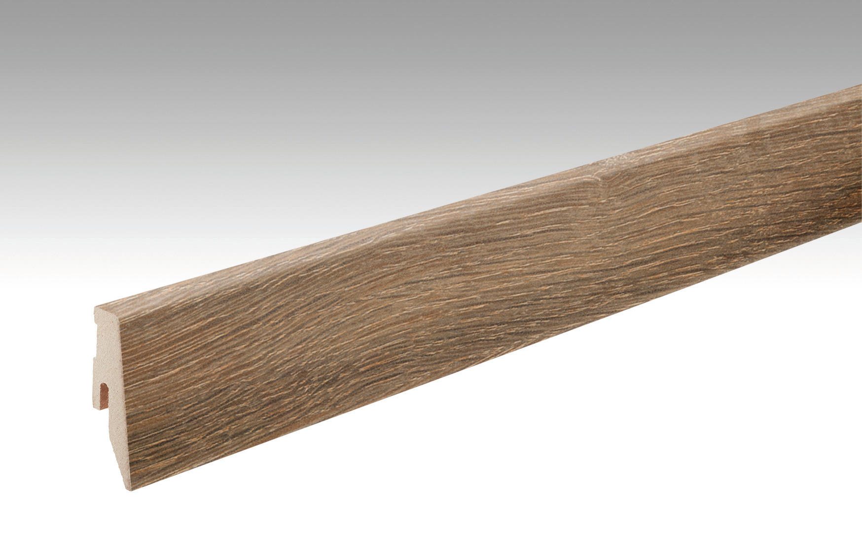 MEISTER Fußleiste Profil 3 PK Eiche Muscat 6416 für Laminatböden - 2380 x 60 x 20 mm