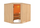 Vorschaubild Karibu Woodfeeling Sauna Horna - 68 mm Aktionssauna inkl. gratis Saunaofen im Wert von 599,99 €
