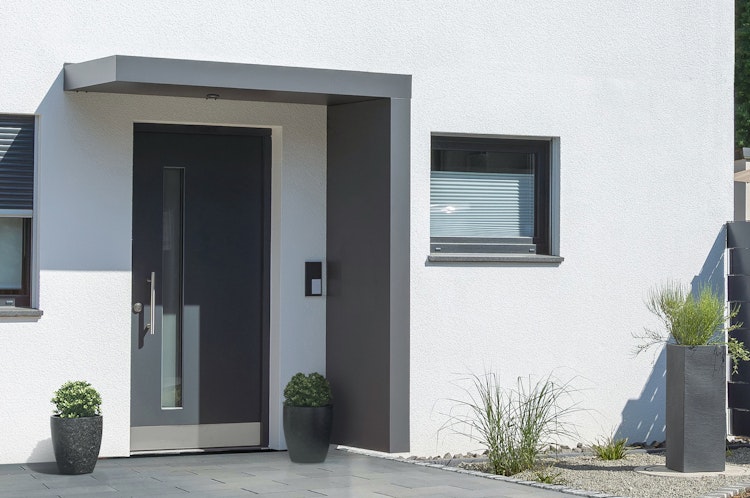 Gutta Rechteckvordach BS Plus 200 inkl. Seitenteil (neues Modell)