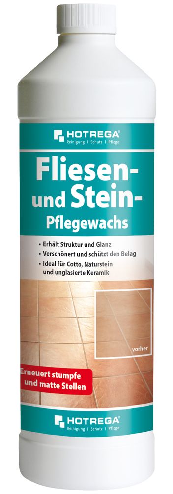 Hotrega Fliesen- und Stein-Pflegewachs 1 Liter Flasche (Konzentrat)