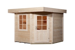 Weka Designhaus 213 240x240cm Gr.1 naturbelassen - 50 % Rabatt auf Dacheindeckung