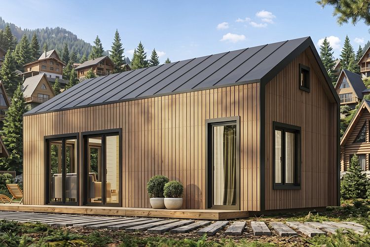 Wolff Finnhaus Ferienhaus Sajan 44 - 68 mm