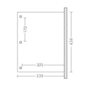 Vorschaubild Skan Holz Terrassenüberdachung Venezia mit Mittelpfosten Breite 434 cm