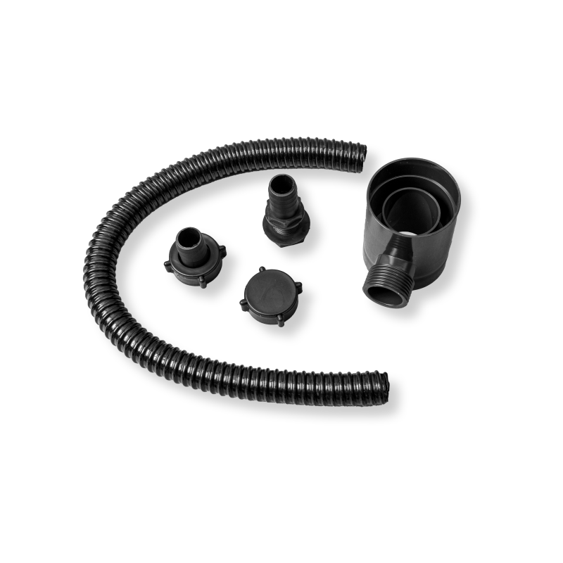 Regensammler mit Überlaufstopp für Montage an Fallrohr-braun