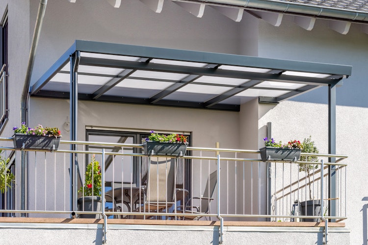 Gutta Terrassendachsystem Premium weiß/anthrazit