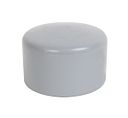 Vorschaubild Alberts® Pfostenkappe für  runde Metallpfosten, Kunststoff, grau, ⌀42 mm 654436