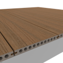Vorschaubild NewTechWood Gigangte Vintage WPC-Terrassendiele Hohlkammer Teak  23 x 210 mm