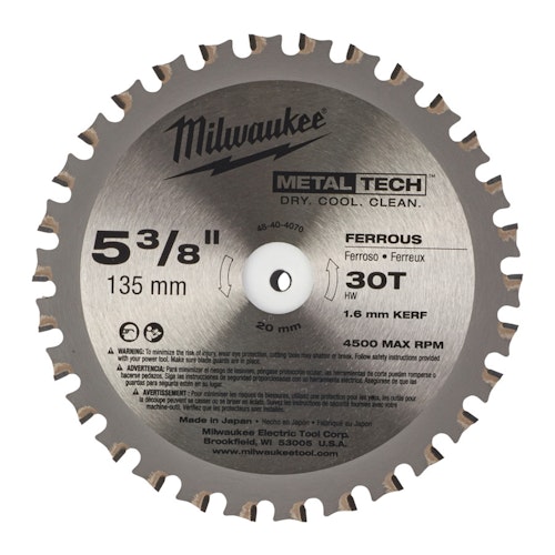 Milwaukee KREISSAEGEBLATT 135x20x1.6x30-1pc METALL 48404070