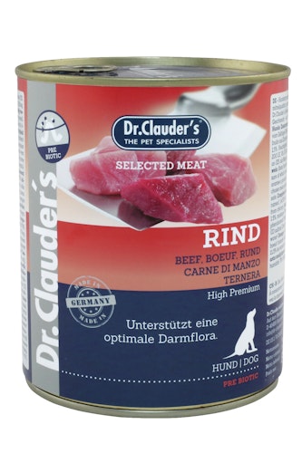 Dr. Clauder's Selected Meat Pre Biotics 800g Dosen Hundenassfutter