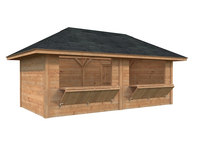 Palmako Kiosk Bianca 16,6 m² Set 111 - 28  mm