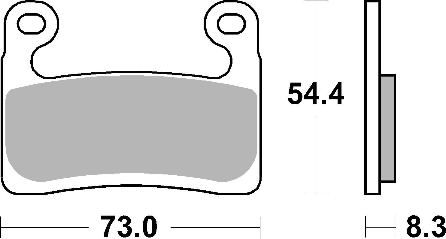 SBS Bremsbelag 960DS-1 Road Racing Endurance (Giftiger Biss)