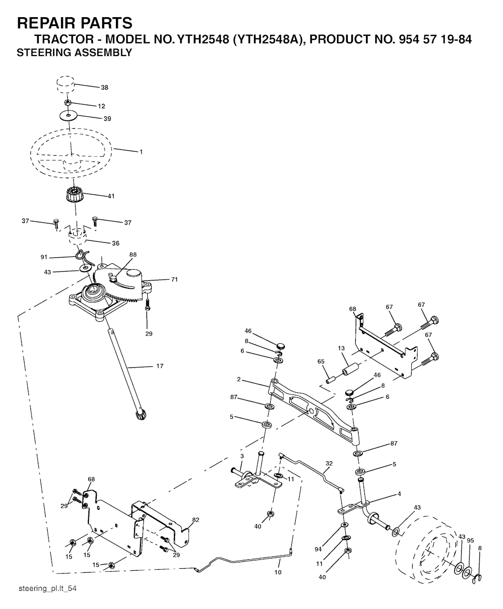 Explosionszeichnung Ersatzteile