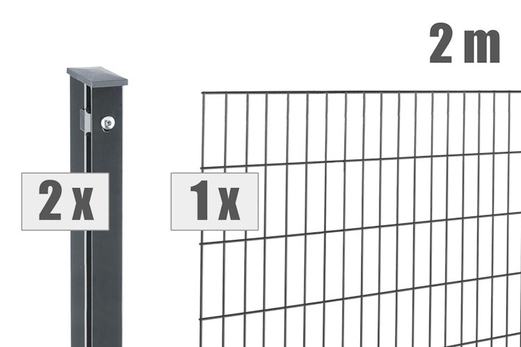 dz Zaunset PICO 6/5/6 Pfosten VAP mit Profilabdeckschiene