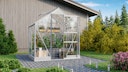 Vorschaubild Vitavia Gewächshaus Eris 2500 inkl. 1 Dachfenster, Regenrinnen, Stahlfundamentrahmen - 2,5 m²