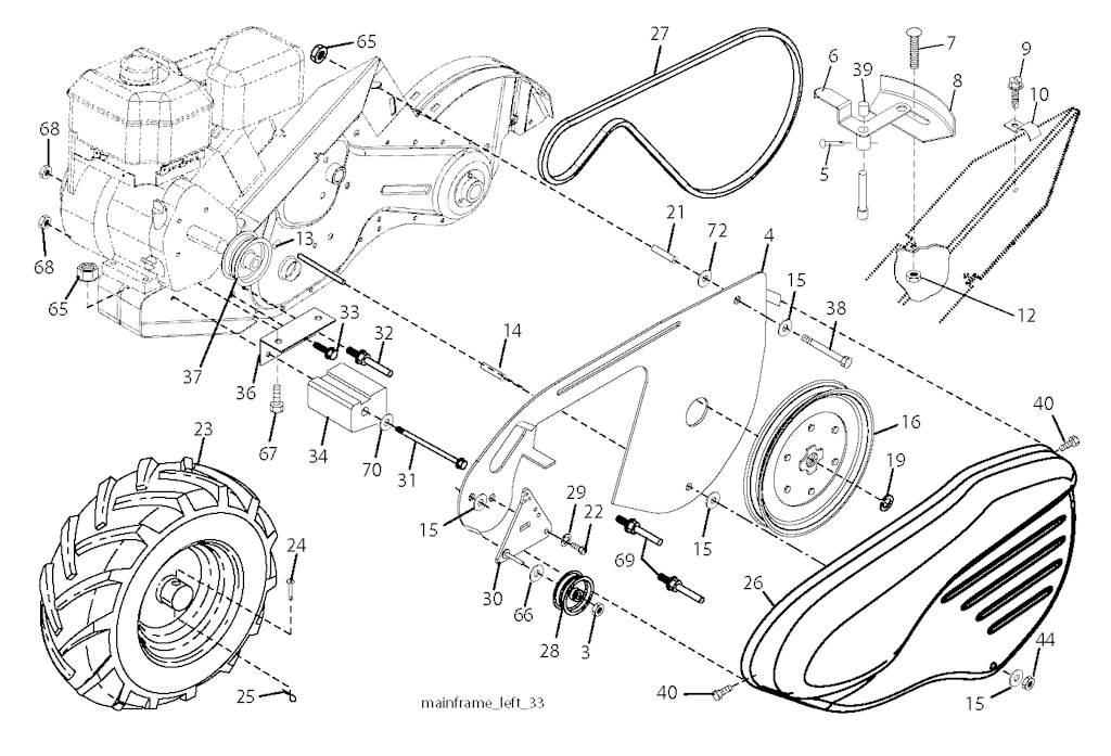 Explosionszeichnung Ersatzteile