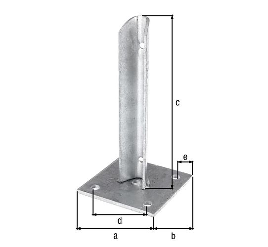 Alberts® Pfostenträgen für Zaunpfosten Ø38 mm