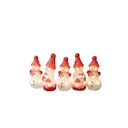 Vorschaubild Konstsmide Weihnachtsbeleuchtung LED Acryl Schneemänner 5er-Set warmweiß