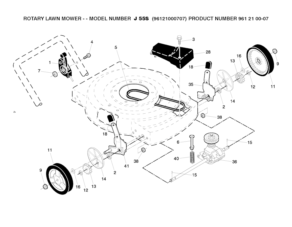 Explosionszeichnung Ersatzteile