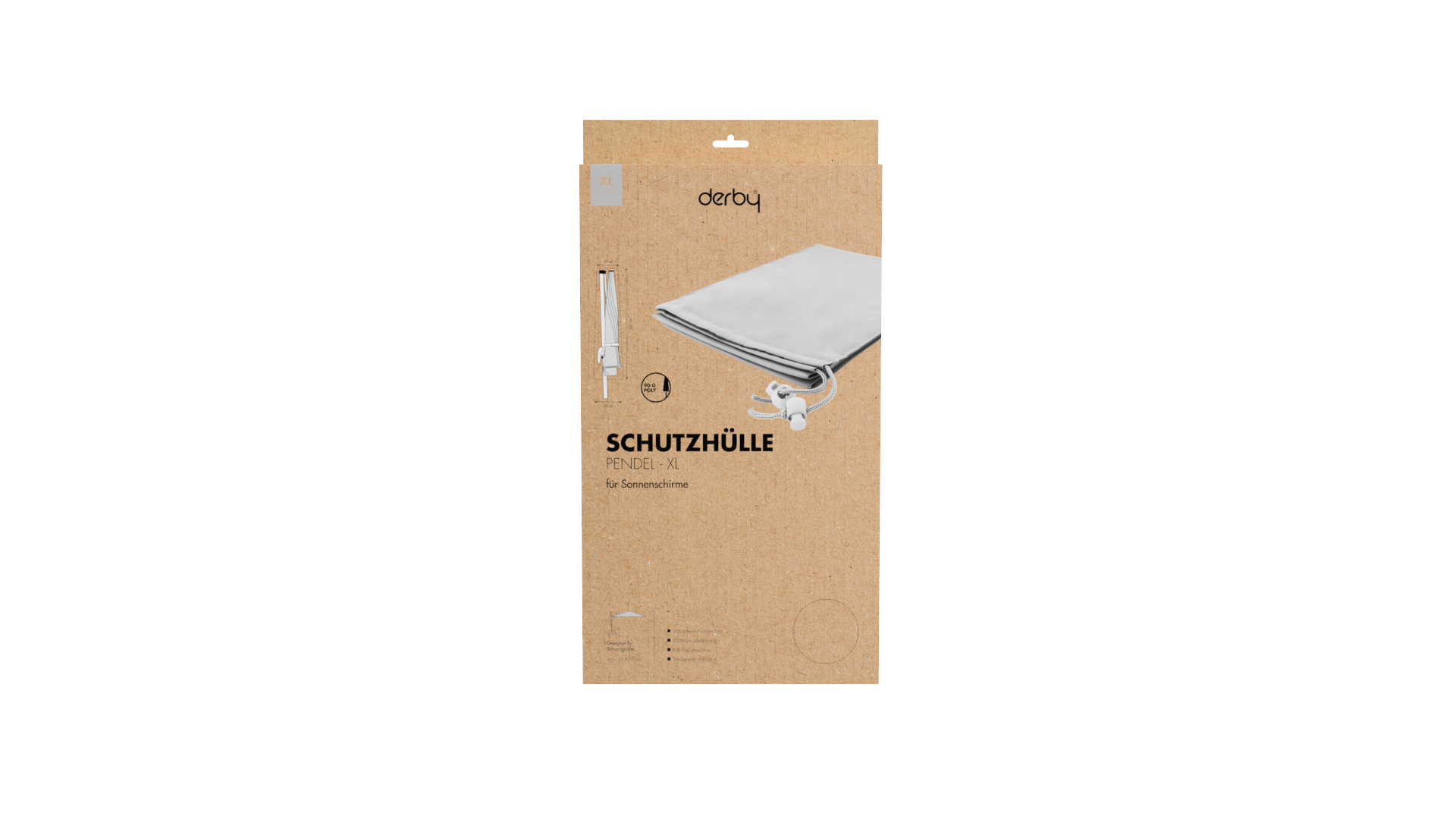 Derby Schutzhülle Pendel XL, 100 % Polyester 90 g/m² Hellgrau