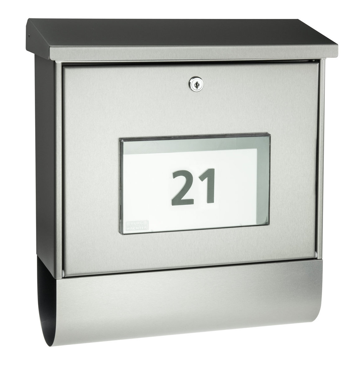 Burg Wächter Briefkasten Malaga Silber 4400 Si