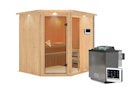 Vorschaubild Karibu Sauna Fiona 2 mit Eckeinstieg 68 mm inkl. gratis 9 kW Bio-Saunaofen im Wert von 719 €