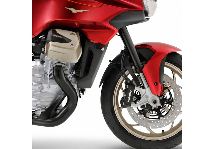 BODYSTYLE Kotflügelverlängerung vorne ABS Kunststoff schwarz-matt für MOTO GUZZI V100 Mandello / S 