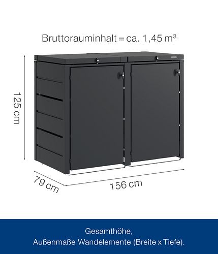 Hörmann Metall-Mülltonnenbox Juno