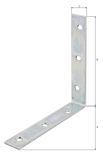 Alberts® Stuhlwinkel, sendzimirverzinkt, TxHxB 125x125x22 mm 332402
