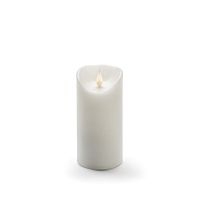 Konstsmide LED Echtwachskerze weiß 3D Flamme Ø7,5cm