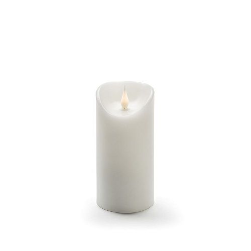 Konstsmide LED Echtwachskerze weiß 3D Flamme Ø7,5cm