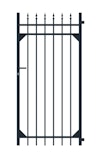 Alberts® Einzeltor Columbus, Alu,matt schw.Kst.b., lichte Breite 965 mm, Höhe 1800 mm 510510Zubehörbild