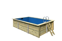 Karibu Rechteck Pool Gr. 3 - 350 x 530 cm - kdi Grundkörper inkl. gratis Sandfilteranlage & Pool-Starterset (Gesamtwert 418,99€)