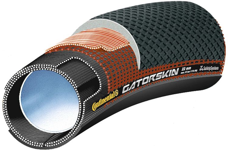 Continental Sprinter Gatorskin Schlauchreifen 28 × 22C schwarz