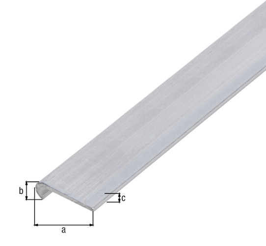 Alberts® Abschlussprofil rund ALU-natur verschiedene Größen