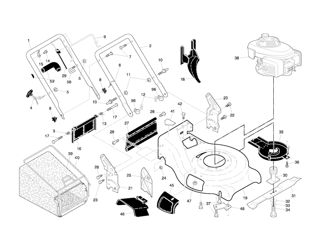 Explosionszeichnung Ersatzteile