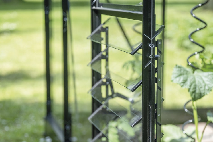 Halls Qube Square / Lean-To Lamellenlüfter Set - Schwarz