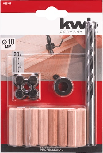 kwb Holzbohrer+Dübelsatz 10 mm 28106