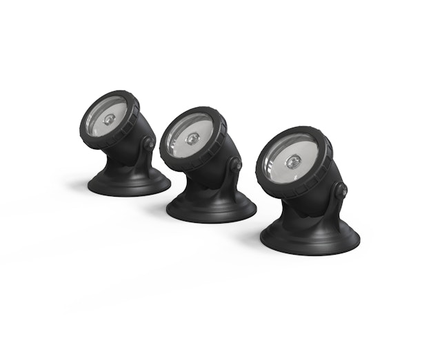 Pontec Teich- und Gartenbeleuchtung PondoStar LED warm Set 3