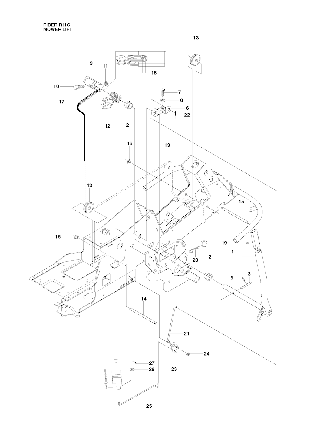 Explosionszeichnung Ersatzteile