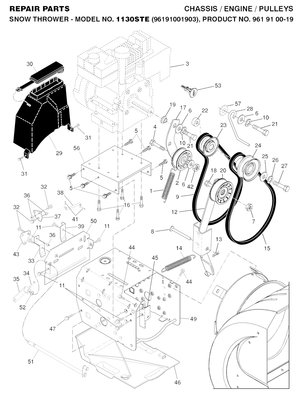 Explosionszeichnung Ersatzteile